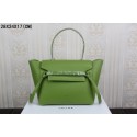 2015 celine belt tote bag in smooth calfskin 3368-1 green JH06291KG16