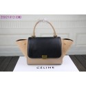 2015 Celine classic nubuck leather with original leather 3345 black&apricot JH06548Vo37