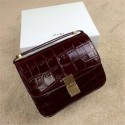 2015 Celine fashion classic retro alligator 11042 purplish red JH06440Qc12