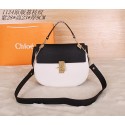 2015 Chloe new models original litchi grain 1123 black&white JH08984Pu45