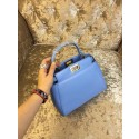 2015 Fendi mini peekaboo bag calfskin leather 30320 light blue JH08787eI70