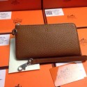 2015 Hermes 7-shaped zipper wallet 509 naturals JH01786kD96