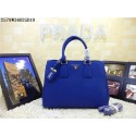 2015 Prada new model litchi grain 2579 brilliant blue JH05748OW36