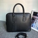 AAA Prada Leather Briefcase 2VE368 black JH05371CB45