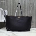 AAA VALENTINO Origianl Leather Bag V2088 Black JH09687pL24