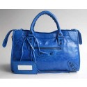 balenciaga motorcycle saddle bag 38cm 084332 blue JH09493KD63