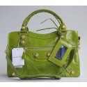 balenciaga motorcycle saddle bag 38cm 084332 (grass green big gold rivets) JH09485jX53