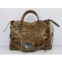 Balenciaga The City Handbag Sheepskin 084332 Khaki JH09472qd52