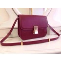 Best Celine Classic Box Flap Bag Calfskin Leather 2263 Burgundy JH06307zE83