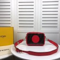 Best Fendi MINI CAMERA CASE Multicolor canvas bag 8BF097 red JH08674aU87