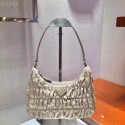 Best Prada Nylon and Saffiano leather mini bag 1NE204 apricot JH05062Yd28