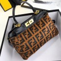 Best Quality Fendi PEEKABOO REGULAR Horse hair F3303 Black JH08543Ss63