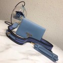 Best Quality Prada calf leather shoulder bag 1BD102 blue JH05560gQ55