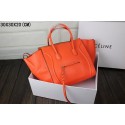 Best Replica 2015 Celine classic original litchi grain 3341-2 orange JH06530Jc15