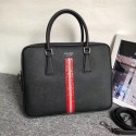 Best Replica Prada Saffiano leather work bag 2VE368-3 black JH05350Jc15