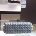 Bottega Veneta Japanese Silk ribbon Clutch 0313 grey JH09350Bh43