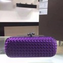 Bottega Veneta Japanese Silk ribbon Clutch 0313 purple JH09343gK59