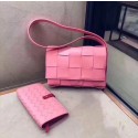 Bottega Veneta Sheepskin Weaving Original Leather 578004 rose JH09276SL88