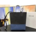 Celine CABAS Tote Bag 3365 Dark gray with blue JH06273Lg61