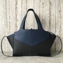 Celine calf leather Tote Bag 43341 Royal Blue&black JH06056Li93