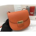 Celine Compact Trotteur Cattle leather Mini Shoulder Bag 1268 orange JH06180QV85