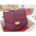 Celine Compact Trotteur Shoulder Bag 1269 Burgundy JH06238Zg66