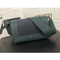 Celine frame Bag Original Calf Leather 5756 green.black JH06104ym68