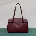 Celine LARGE SOFT 16 BAG IN SUPPLE GRAINED CALFSKIN 194043 Burgundy JH05824dV68