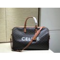 Celine LARGE VOYAGE BAG IN TRIOMPHE CANVAS 191472 tan JH05860Am73