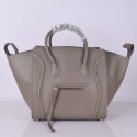 Celine Luggage Phantom Tote Bag Ferrari Leather 8803-3 Grey JH06318gz34