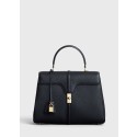 CELINE MEDIUM 16 BAG IN SATINATED CALFSKIN 187373 BLACK JH05980VQ41