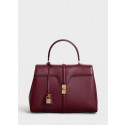 CELINE MEDIUM 16 BAG IN SATINATED CALFSKIN 187373 LIGHT BURGUNDY JH05977YC66