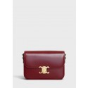 CELINE MEDIUM TRIOMPHE BAG IN SHINY CALFSKIN CL87363 LIGHT BURGUNDY JH05998MB38