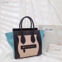 CELINE MICRO LUGGAGE HANDBAG IN LAMINATED LAMBSKIN 167793-2 JH05900nR86