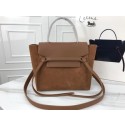 Celine mini Belt Bag Suede Leather A98310 brown JH06214Bi78