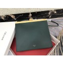 CELINE MINI CLASP BAG IN SMOOTH CALFSKIN 181053 Blackish green JH06062Pe30