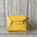 Celine NANO BELT BAG IN GRAINED CALFSKIN 99970 yellow JH06039Qa67