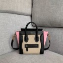 CELINE NANO LUGGAGE BAG IN LAMINATED LAMBSKIN 189243-5 JH05938sX32