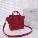 CELINE NANO LUGGAGE BAG IN LAMINATED LAMBSKIN 189244-12 JH05913Gh26