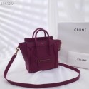 CELINE NANO LUGGAGE BAG IN LAMINATED LAMBSKIN 189244-18 JH05907nV16