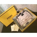 Cheap Fendi PEEKABOO MINI Exotic leather bag 8BN244S white JH08608Ky58