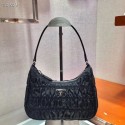 Cheap Prada Nylon and Saffiano leather mini bag 1NE204 black JH05068Ky58