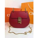 Chloe Drew Shoulder Bags Calfskin Leather 2709 Burgundy JH08944xs19