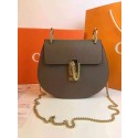 Chloe Drew Shoulder Bags Calfskin Leather 2709 Grey JH08948MB38