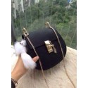 Chloe Drew Shoulder Bags Calfskin Leather 3369 Black JH08936jI43