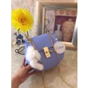 Chloe Drew Shoulder Bags Calfskin Leather 3369 Light Blue JH08930VQ41