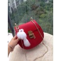 Chloe Drew Shoulder Bags Calfskin Leather 3369 Red JH08935tk46