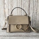 Chloe Faye Tote Bag Calfskin Leather 03375 Grey JH08919Qu69