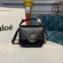 Chloe Original Calfskin Leather Top Handle Small Bag 3S030 Black JH08862pi25