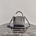 Copy Best Quality Prada Deer skin bag tote 1BC145 grey JH04898sp34